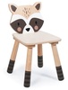 כסא מעוצב מעץ מלא מסדרת חיות היער - ראקון