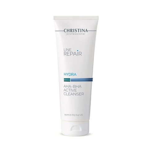 סבון חומצות לניקוי העור סדרת הידרה Hydra AHA BHA Active Cleanser  כריסטינה -250 מ