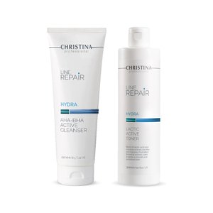שיגרת ניקוי לעור יבש סדרת הידרה Hydra Dry Skin Cleansing kit כריסטינה - 2 מוצרים