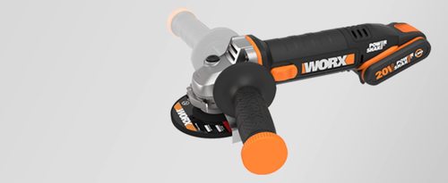 משחזת זווית נטענת 20V 4.5 עם 2 סוללות WORX