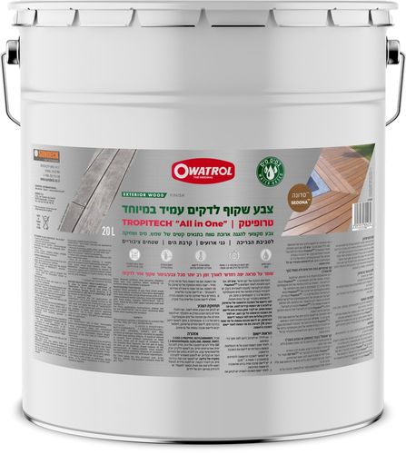 טרופיטק - צבע שקוף לעץ לתנאים קיצוניים