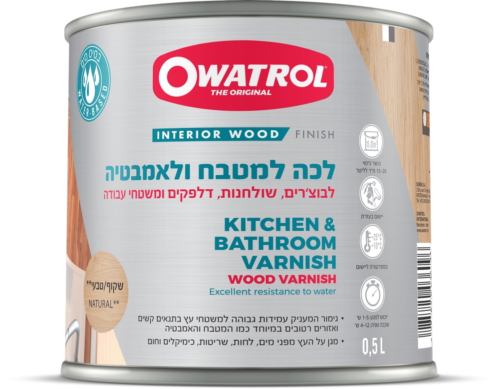 לכה למטבח ולאמבטיה