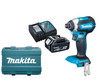 מברגת אימפקט נטענת בראשלס + סוללה 4 אמפר MAKITA XDT-13 BL 18V