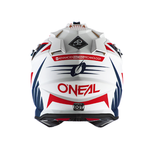קסדה ONEAL 2SRS SPYDE 2.0 - לבן-כחול-אדום