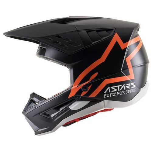 קסדת שטח אלפינסטארס שחור/ כתום – ALPINESTARS SM5 COMPASS - שחור-כתום