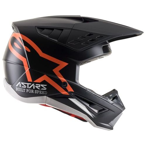 קסדת שטח אלפינסטארס שחור/ כתום – ALPINESTARS SM5 COMPASS - שחור-כתום