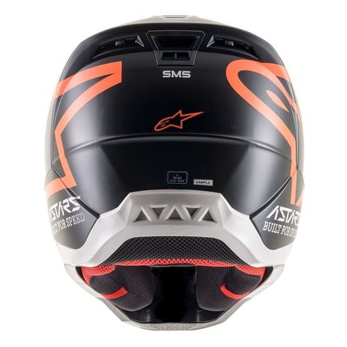 קסדת שטח אלפינסטארס שחור/ כתום – ALPINESTARS SM5 COMPASS - שחור-כתום