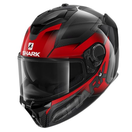 קסדה מלאה לאופנוע SPARTAN GT SHESTTER CARBON מבית SHARK - שחור לבן