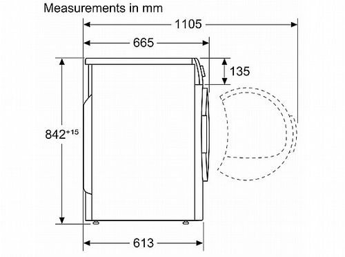 מייבש כביסה Bosch WTH85222GB בוש