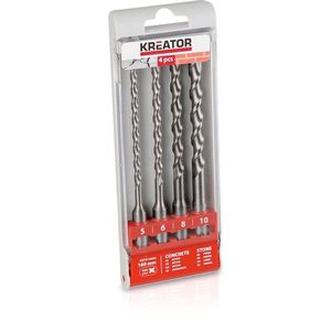 סט מקדחי בטון SDS 4 יחידות 5-10 160 מ"מ KRT012602