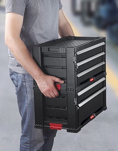 סט מערכת מגירות 3+2 כתר Drawer Modular Garage and Tool Organizer