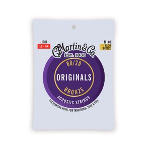 סט מיתרים 012 לגיטרה אקוסטית Martin Originals M140
