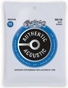 סט מיתרים 0.13 לגיטרה אקוסטית Martin Authentic SP MA150 80/20