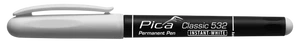 עט סימון בלתי מחיק לבן 1-2 מ"מ PICA 532  