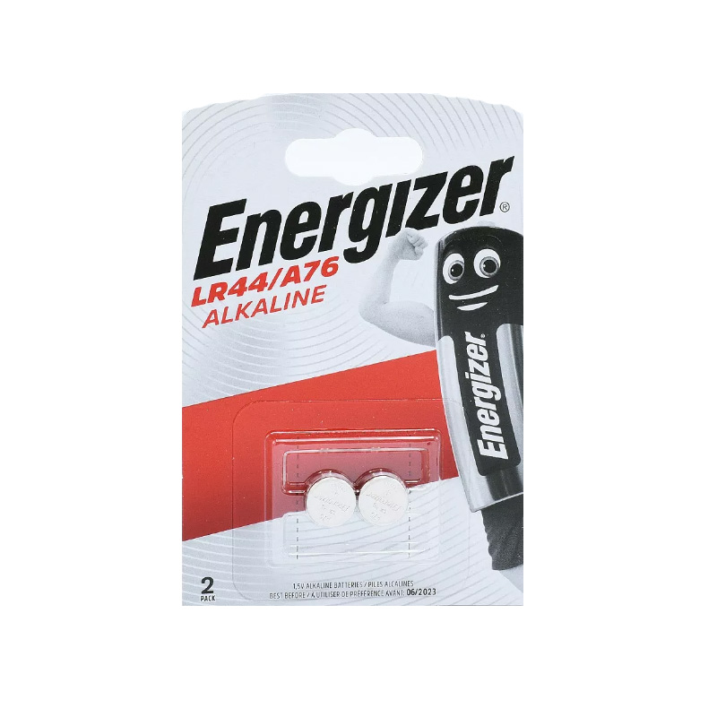 זוג סוללות כפתור ENERGIZER Alkaline 1.5V LR44/A76 אנרג’ייזר
