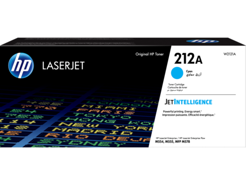 טונר מקורי כחול HP 212A Cyan W2121A