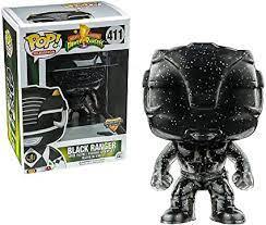 Funko POP Power Rangers Black Ranger Figurine #411, Exclusive Morphing