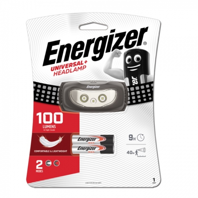פנס ראש 100 לומן 2 מצבים לד עם פוקוס דיגיטלי*  Energizer אנרג’ייזר