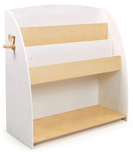 כוננית מעוצבת מעץ מלא 3 מדפים + מדף צעצועים - יער