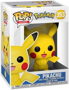 בובת פופ משחקים: פוקימון - פיקאצ'ו - Funko POP! Games: Pokemon - Pikachu #353 (אקסקלוסיבי מדבקה כסופה)