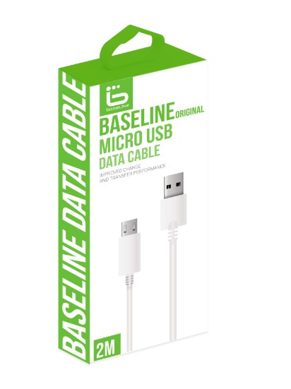 כבל איכותי  2M  MICRO USB לבן