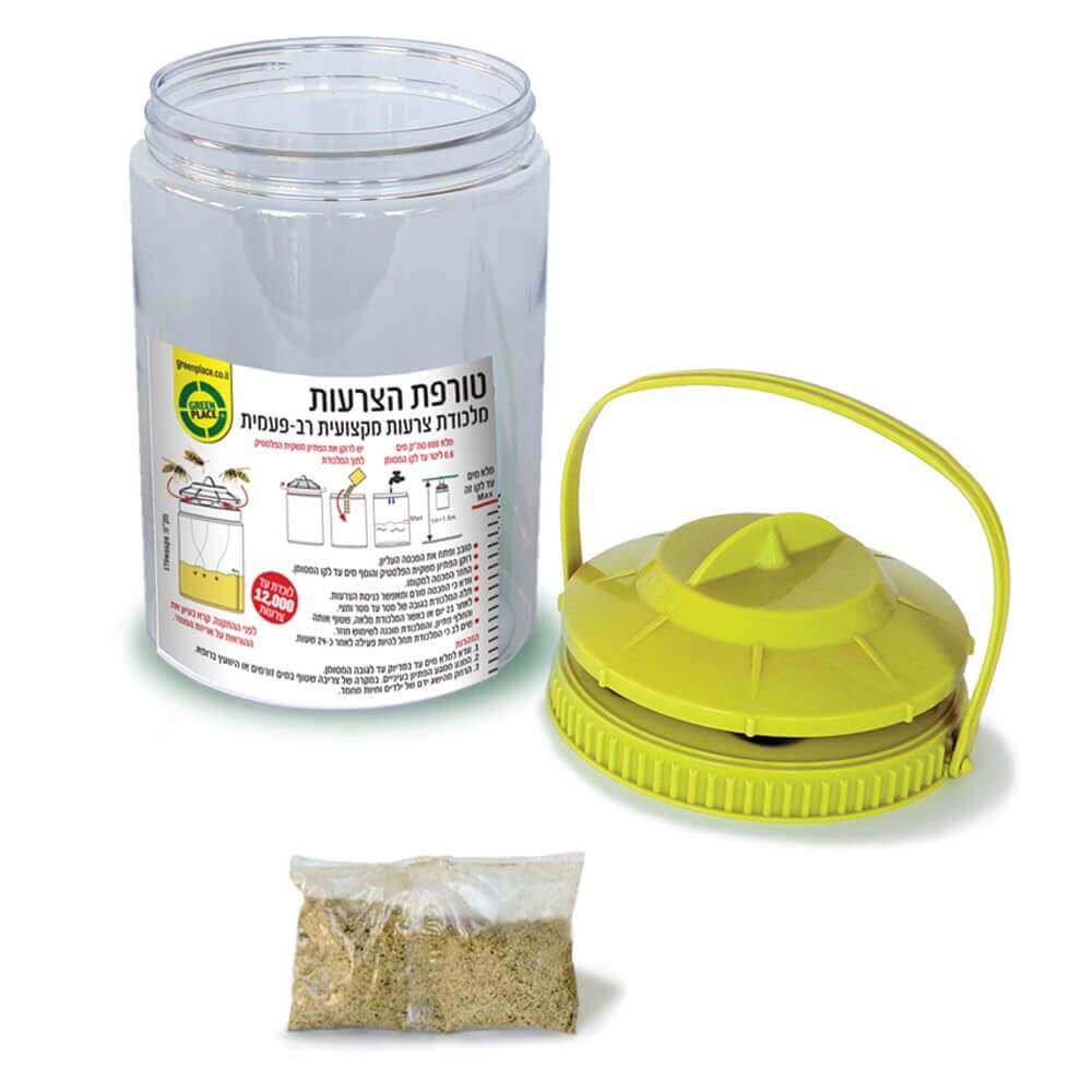 מלכודת צרעות ביתית טורפת הצרעות