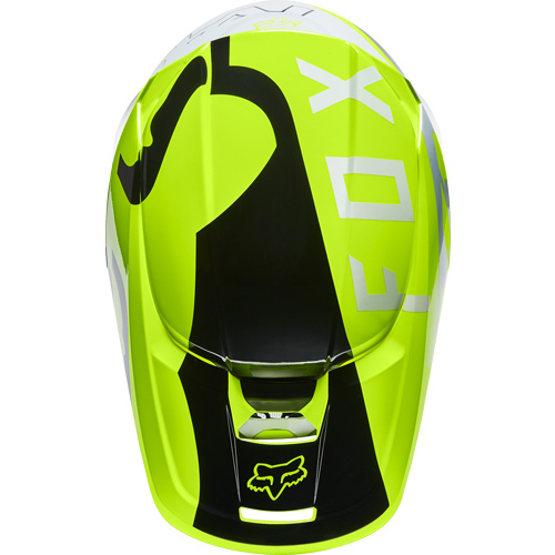 קסדה ילדים לאופנוע שטח V1 צהוב / אפור - YOUTH V1 SKEW HELMET