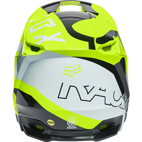 קסדה ילדים לאופנוע שטח V1 צהוב / אפור - YOUTH V1 SKEW HELMET