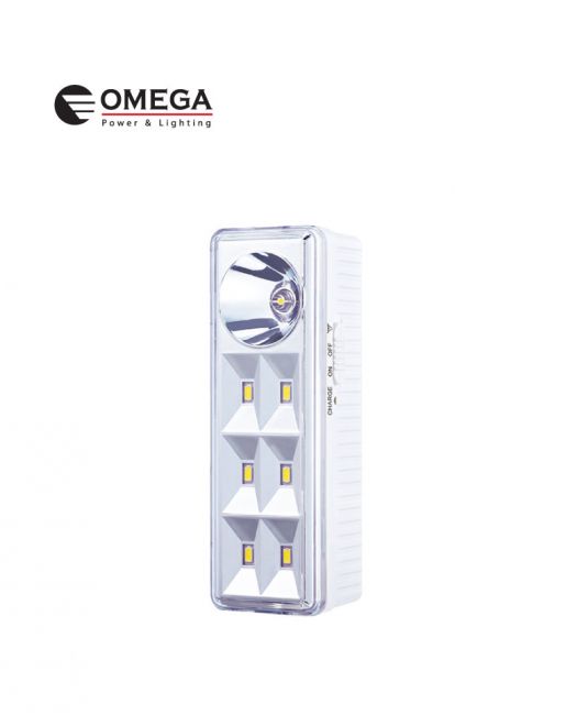 Snow תאורת חירום 6+1 לד OM-8016S-3.7V-15