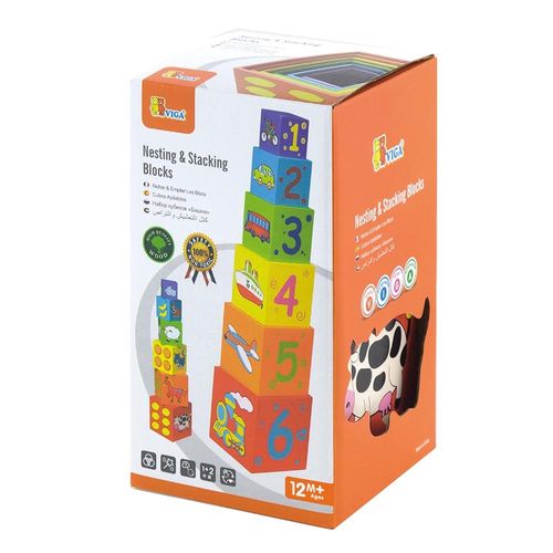 ויגה - מגדל קוביות מעץ 59461 VIGA