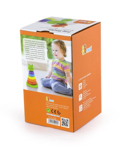 ויגה - מגדל טבעות עץ צפרדע 50258 VIGA