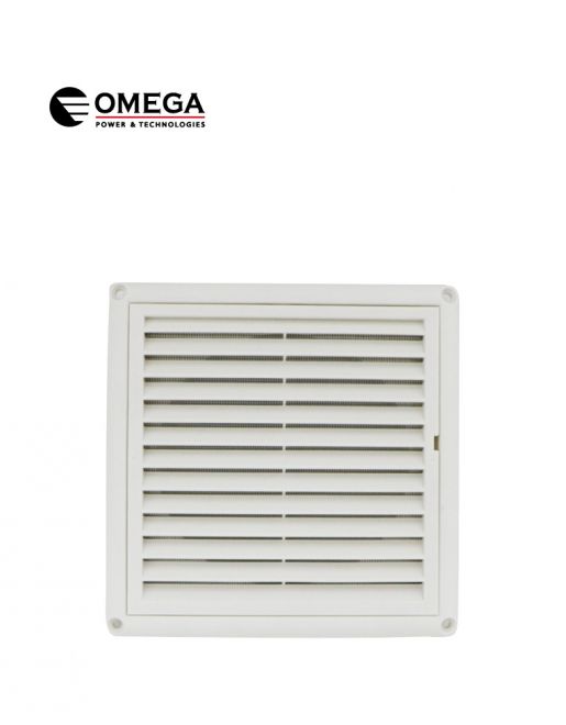 תריס קבוע 6" כולל רשת ליציאת אויר OM-VNT-6-AON