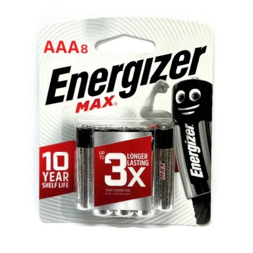 8 סוללות סופר אלקליין ENERGIZER- AAA