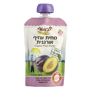 מחית שזיף אורגני תבואות 100 גר