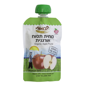 מחית תפוח אורגני תבואות 100 גר