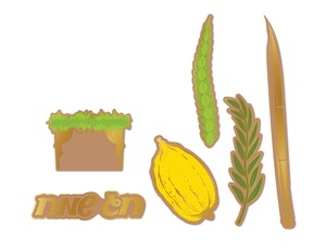 קישוטי שולחן לסוכות - 12 יח