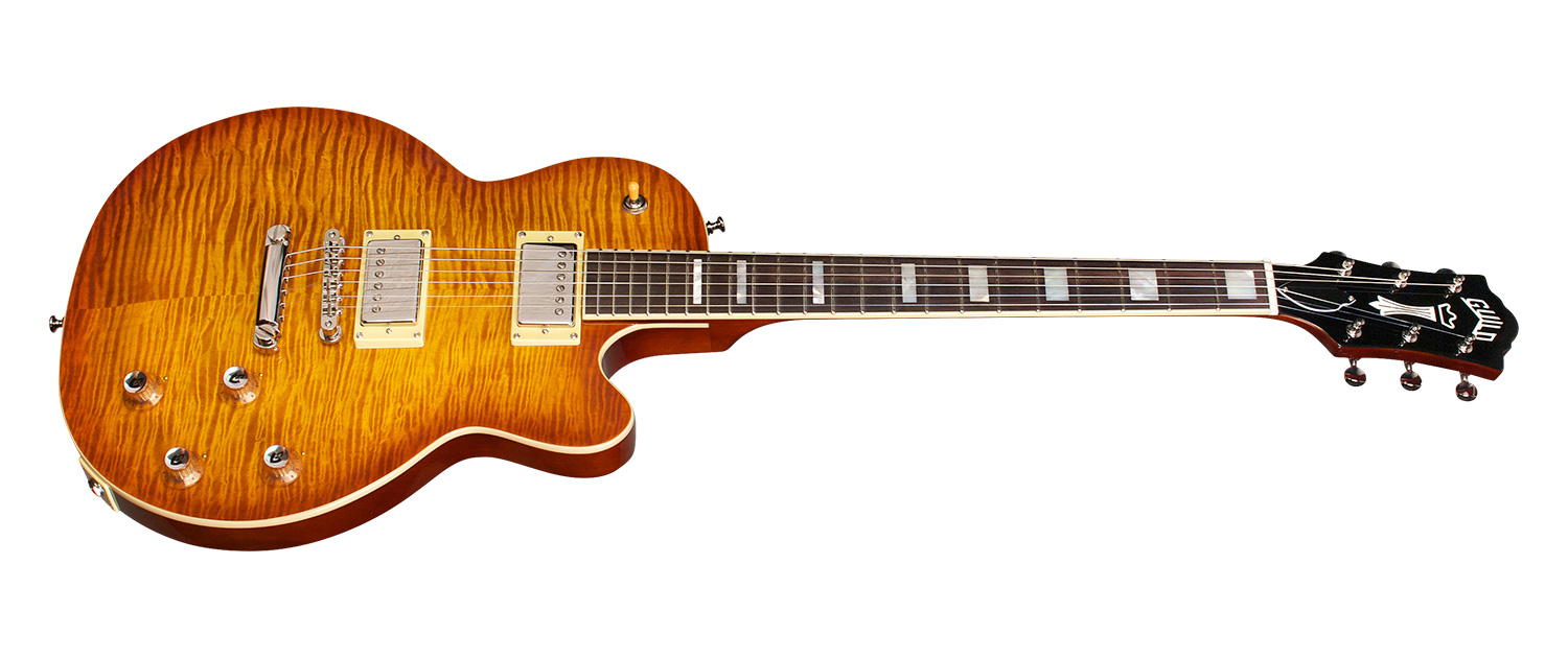 גיטרה חשמלית Guild Bluesbird Iced Tea Burst