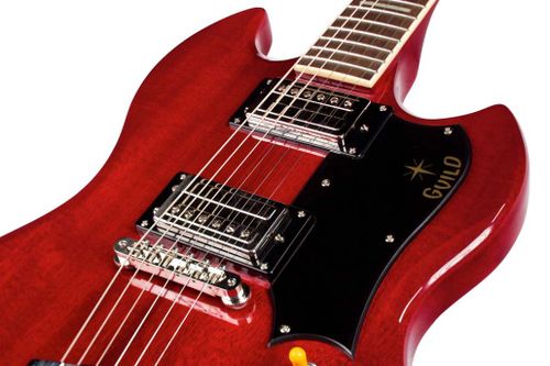 זוית נוספת Guild S-100 Polara Cherry Red