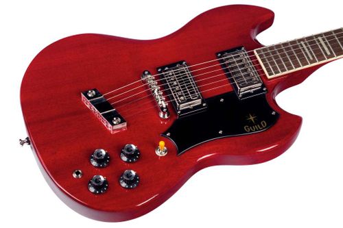 זוית נוספת Guild S-100 Polara Cherry Red