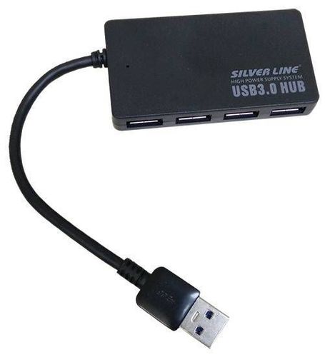 מפצל 4 כניסות מהיר SLIVER LINE -USB 3.0