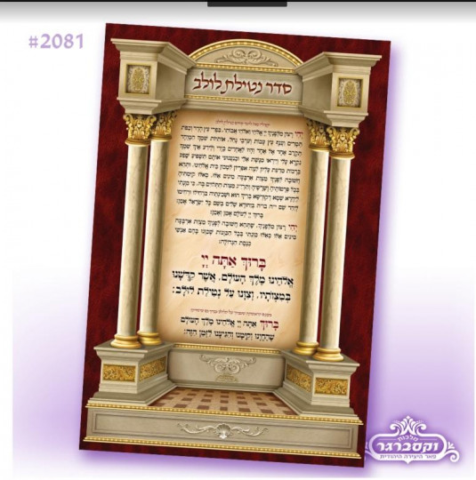 בד לסוכה - סדר נטילת לולב - בתוך מארז - 2.4 * 1.6 מטר