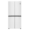 LG מקרר 4 דלתות דגם GRB608WDID זכוכית לבנה