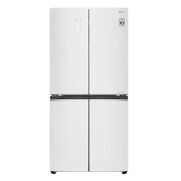 LG מקרר 4 דלתות דגם GRB608WDID זכוכית לבנה