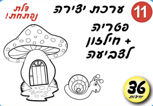 ערכת יצירה פטריה וחילזון