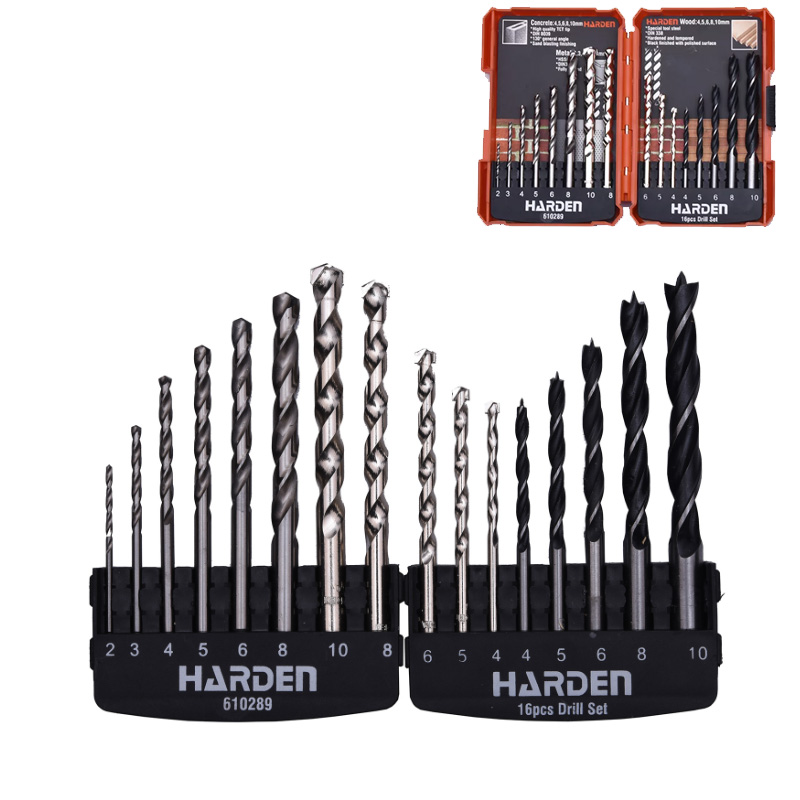 סט מקדחים 16 יחידות 610289 Harden