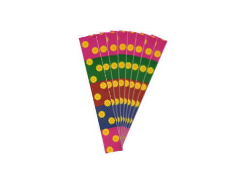 דפי נייר שרשרת לסוכה 3/20 ס"מ - חרציות - 300 יח