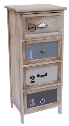 שידת אחסון 4 מגירות דגם ג'ינס מבית טודו דיזיין Tudo Design