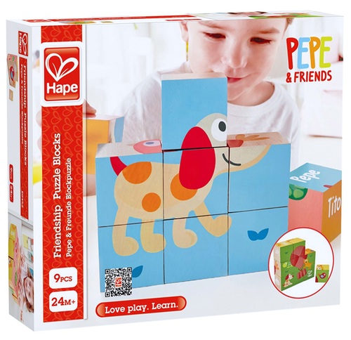 פאזל תלת מימדי מעץ 6 תמונות - פפה וחברים