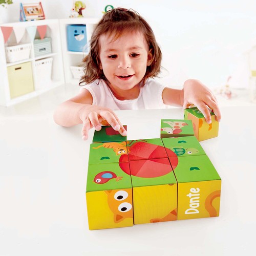 פאזל תלת מימדי מעץ 6 תמונות - פפה וחברים