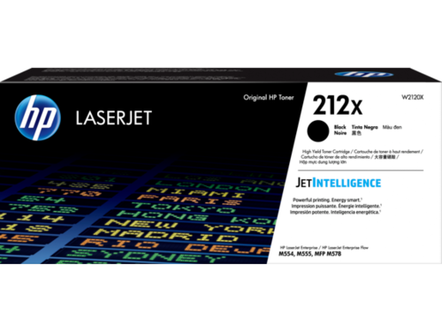 טונר מקורי שחור HP 212X High Yield Black W2120X